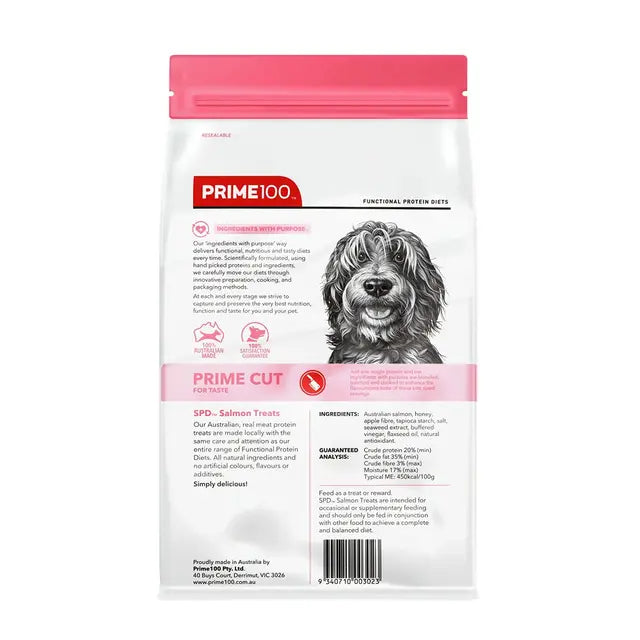Prime100 SPD Prime Cut Salmon Treats 100g